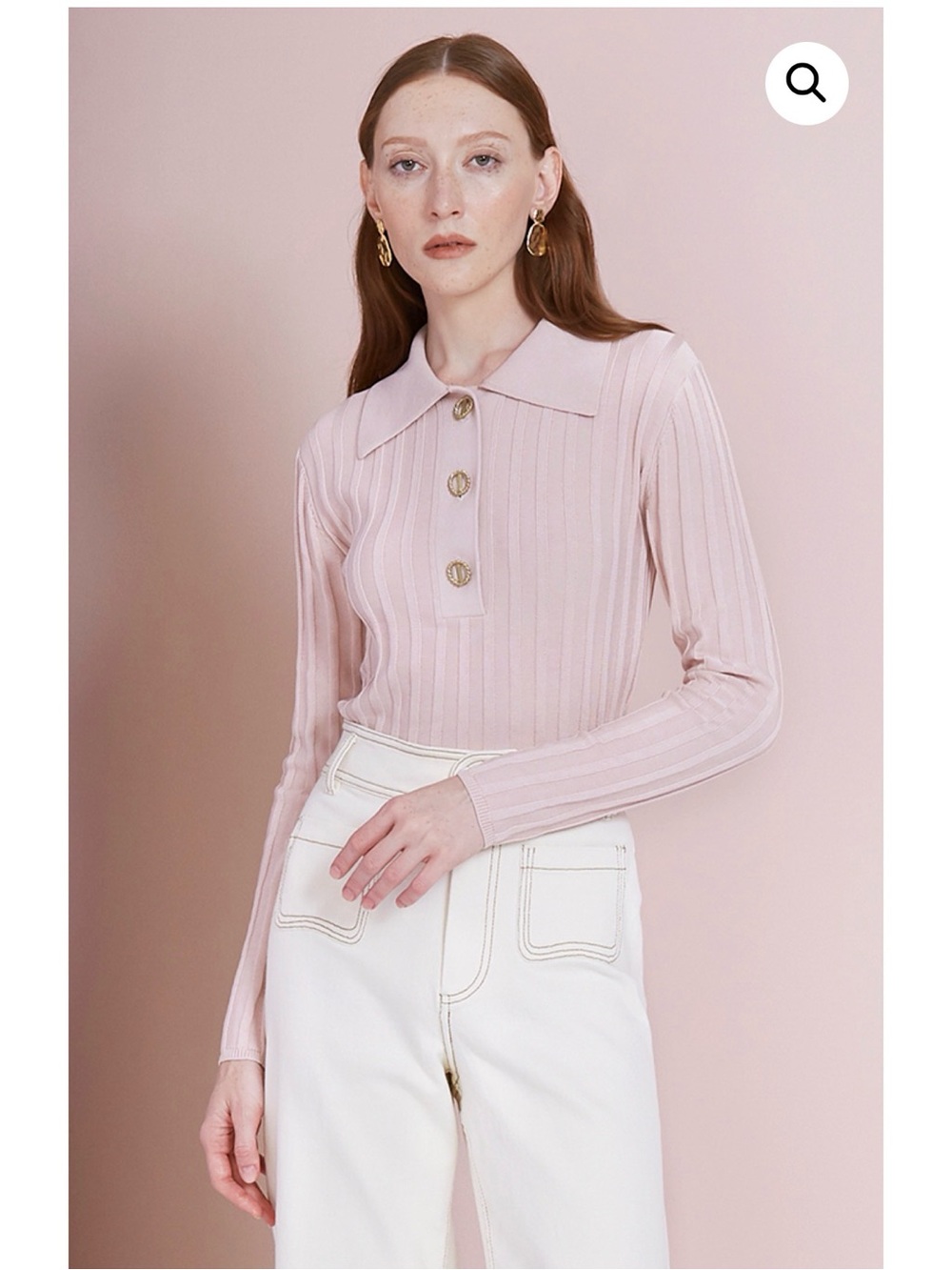 Magali Pascal Alanis Pullover Cotten Silk Blend Quiet Luxury Minimalist Retro